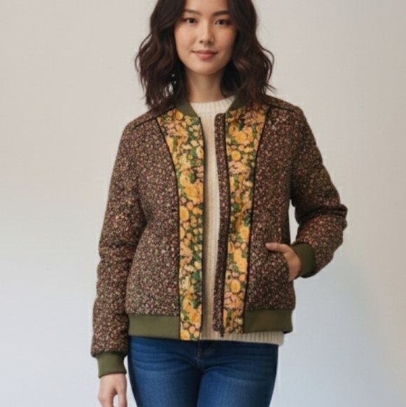 Coach Military Reversible Jacket Cotton/ Silk Blend Jacket Size XS - Picture 3 of 16